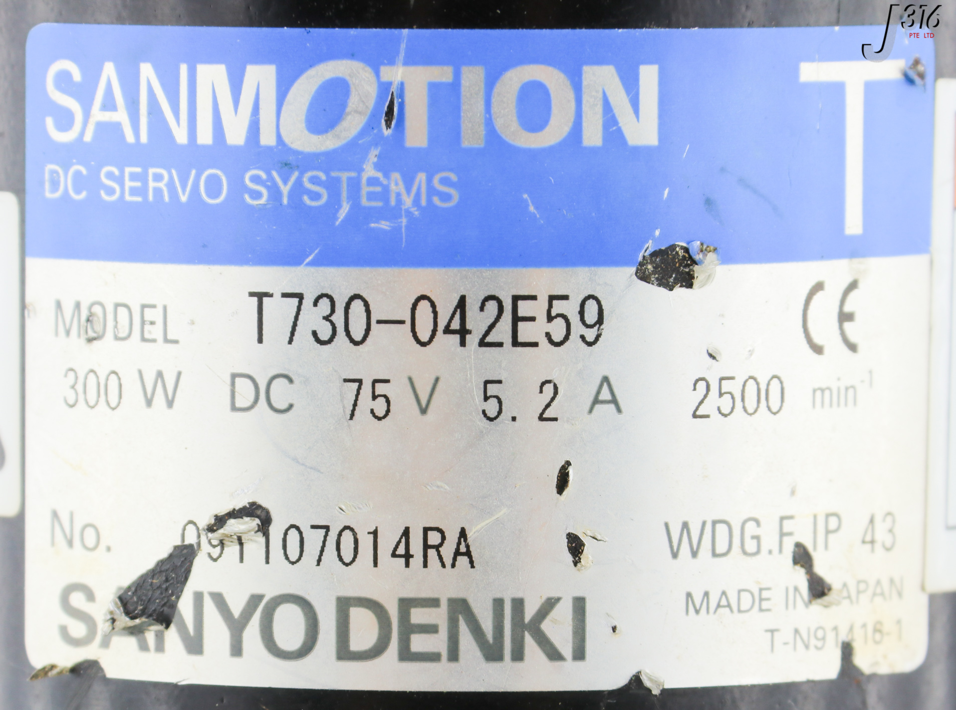 32644 SANYO DENKI DC SERVO MOTOR, SANMOTION T T730-042E59 | eBay